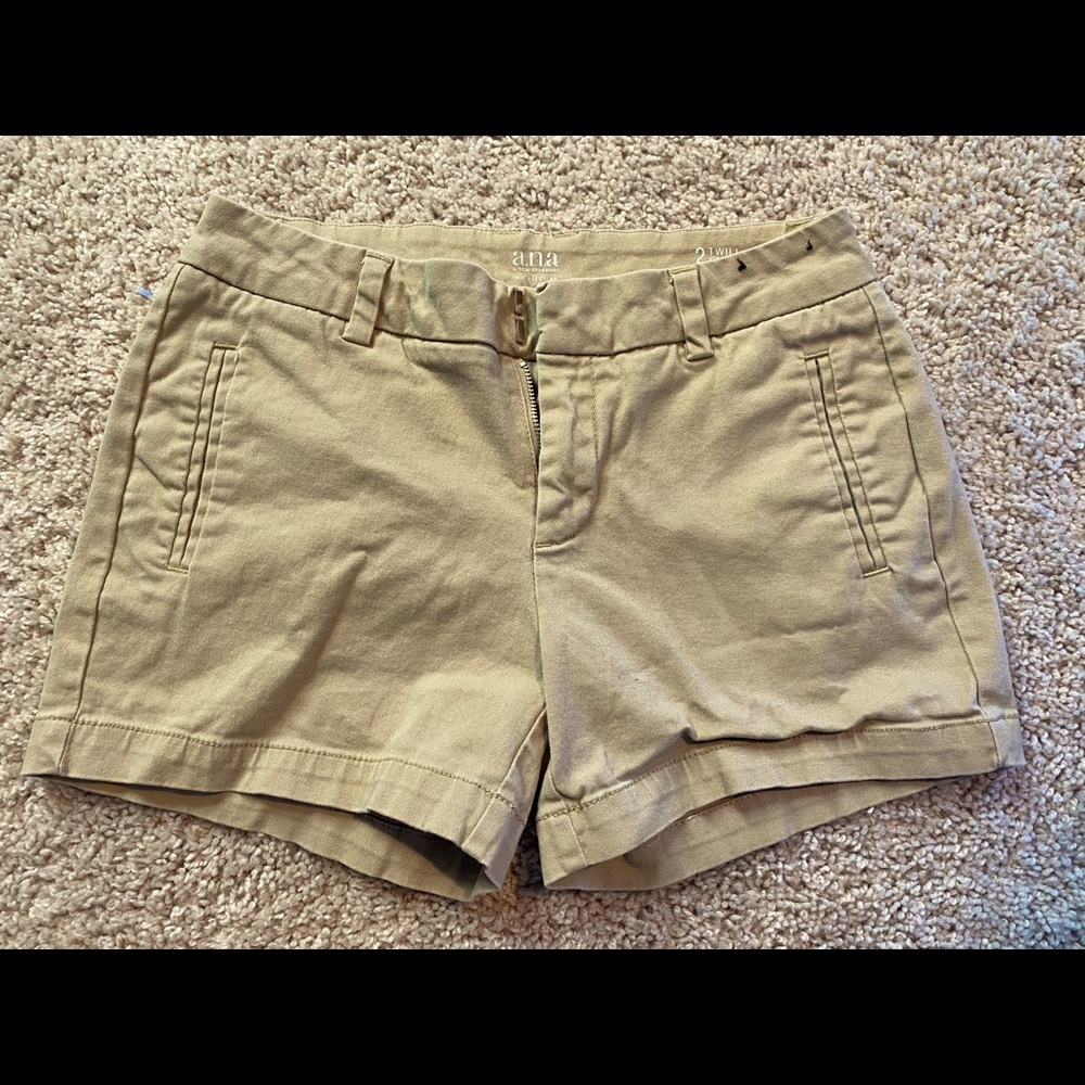 Khaki Twill Shorts